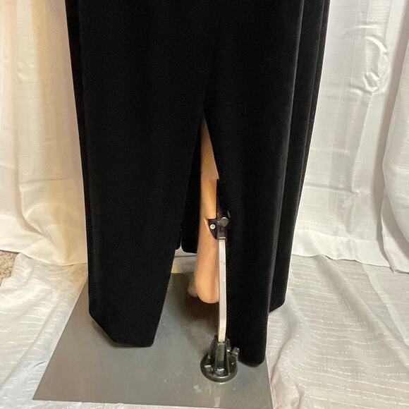 Patra Vtg Black Gold Glitter Evening 2 Pc Dress & Jacket Formal Maxi Dress 20 - Picture 11 of 17